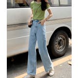 ハイウエストワイドデニムパンツ 5サイズ デニムパンツ | kirakiraShop  | 詳細画像11 