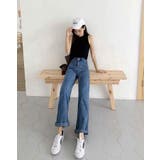 ハイウエストワイドデニムパンツ 5サイズ デニムパンツ | kirakiraShop  | 詳細画像18 