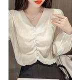 【SHOPLIST限定】センタードロストギャザーブラウス 2サイズ トップス | kirakiraShop  | 詳細画像13 