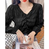 【SHOPLIST限定】センタードロストギャザーブラウス 2サイズ トップス | kirakiraShop  | 詳細画像7 