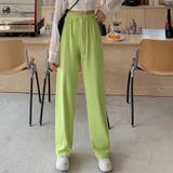 グリーン | ソフトタッチストレートイージーパンツ ボトムス イージーパンツ | kirakiraShop