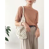 【SHOPLIST限定】ミックスボーダーサマーニットトップス トップス サマーニ… | kirakiraShop  | 詳細画像7 