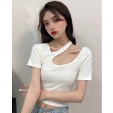 【SHOPLIST限定】アシンメトリーショート丈トップス トップス Tシャツ | kirakiraShop | 詳細画像11