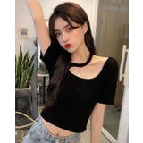 【SHOPLIST限定】アシンメトリーショート丈トップス トップス Tシャツ | kirakiraShop | 詳細画像5