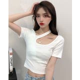 【SHOPLIST限定】アシンメトリーショート丈トップス トップス Tシャツ | kirakiraShop | 詳細画像7