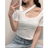 【SHOPLIST限定】アシンメトリーショート丈トップス トップス Tシャツ | kirakiraShop | 詳細画像10