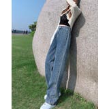 サイドラインストレートデニム 4サイズ セミワイドデニムパンツ | kirakiraShop | 詳細画像9