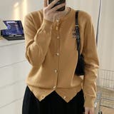 ベージュ | 【SHOPLIST限定】クマちゃん刺繍ニットカーディガン トップス ニットカーデ… | kirakiraShop 