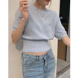 【SHOPLIST限定】五分袖ベーシックニットソー カットソー ニット | kirakiraShop  | 詳細画像17 