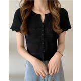 半袖カーディガン トップス ニットカーディガン | kirakiraShop | 詳細画像2