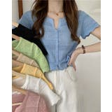 半袖カーディガン トップス ニットカーディガン | kirakiraShop | 詳細画像14