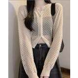 【SHOPLIST限定】透かし編みカーディガン 全3色 トップス | kirakiraShop | 詳細画像3