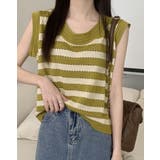 【SHOPLIST限定】ノースリーブニットトップス トップス ライトニット | kirakiraShop  | 詳細画像5 