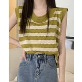 【SHOPLIST限定】ノースリーブニットトップス トップス ライトニット | kirakiraShop  | 詳細画像6 