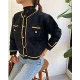 エコレザーパイピングカーディガン トップス カーディガン | kirakiraShop  | 詳細画像7 