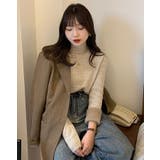 裏起毛ハイネックミックスリブニット トップス 裏起毛ニット | kirakiraShop | 詳細画像12