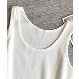コットンワッフルUネックタンクトップ 7色 トップス | kirakiraShop  | 詳細画像15 