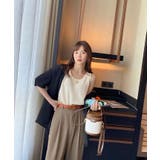 コットンワッフルUネックタンクトップ 7色 トップス | kirakiraShop  | 詳細画像11 