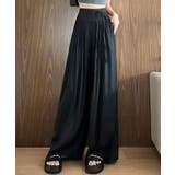 ウエストリボンサテンワイドパンツ 4サイズ リラックス | kirakiraShop | 詳細画像2