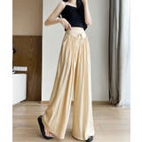 ウエストリボンサテンワイドパンツ 4サイズ リラックス | kirakiraShop | 詳細画像8