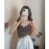 【SHOPLIST限定】フロントクロスショートニットキャミソール トップス サマ… | kirakiraShop  | 詳細画像12 