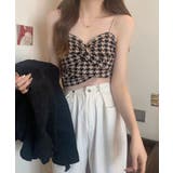 【SHOPLIST限定】フロントクロスショートニットキャミソール トップス サマ… | kirakiraShop  | 詳細画像14 