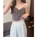 【SHOPLIST限定】フロントクロスショートニットキャミソール トップス サマ… | kirakiraShop  | 詳細画像19 