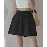 ブラック | 【SHOPLIST限定】シンプルAラインショートパンツ ボトムス パンツ | kirakiraShop 