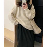 レザーパッチラグランスリーブニット トップス ニット | kirakiraShop  | 詳細画像3 