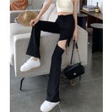 【SHOPLIST限定】サイドスリットブーツカットレギンス 2サイズ ボトムス | kirakiraShop  | 詳細画像2 