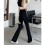 【SHOPLIST限定】サイドスリットブーツカットレギンス 2サイズ ボトムス | kirakiraShop  | 詳細画像3 