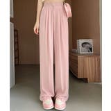ピンク | ハイウエストダブルタックツイルパンツ 2サイズ ボトムス | kirakiraShop