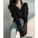 スリーブフレアショートニットカーディガン トップス カーディガン | kirakiraShop | 詳細画像3