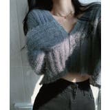 スリーブフレアショートニットカーディガン トップス カーディガン | kirakiraShop | 詳細画像4