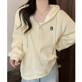 クリーム | 【SHOPLIST限定】裏起毛 オーバーシルエット ロゴパーカー | kirakiraShop 