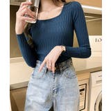 3DコードヤーンUネックニットトップス トップス ニット | kirakiraShop | 詳細画像11