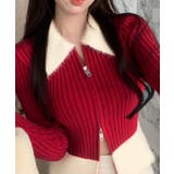 シャギー切り替えジップニットカーディガン トップス カーディガン | kirakiraShop | 詳細画像7