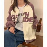 パープル | ラグランスリーブ裏起毛ジップパーカー 2サイズ ユニセックス | kirakiraShop