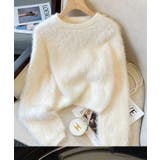 ショート丈シャギーニットプルオーバー トップス ニット | kirakiraShop | 詳細画像3