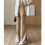 サイドスリットリブニットパンツ ボトムス リブニット | kirakiraShop | 詳細画像14