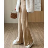 サイドスリットリブニットパンツ ボトムス リブニット | kirakiraShop | 詳細画像17