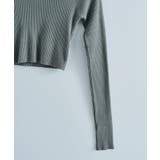 ショート丈リブニットトップス トップス リブニット | kirakiraShop  | 詳細画像25 