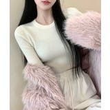 ショート丈リブニットトップス トップス リブニット | kirakiraShop  | 詳細画像8 