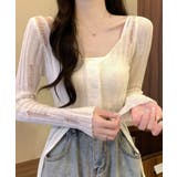 ダメージスリムニットカーディガン トップス カーディガン | kirakiraShop  | 詳細画像9 