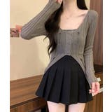 ダメージスリムニットカーディガン トップス カーディガン | kirakiraShop  | 詳細画像10 