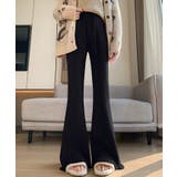 裾フリンジリブパンツ ボトムス フレアパンツ | kirakiraShop  | 詳細画像2 