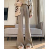 裾フリンジリブパンツ ボトムス フレアパンツ | kirakiraShop  | 詳細画像10 