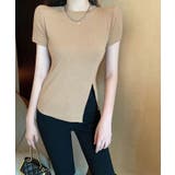 サイドスリット半袖Tシャツ トップス 白T | kirakiraShop  | 詳細画像11 