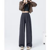 チャコール | 裏起毛コーデュロイフロントスリットパンツ 4サイズ ボトムス | kirakiraShop 