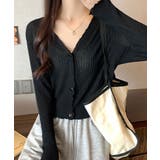 ブラック | メロウシアーカーディガン トップス カーディガン | kirakiraShop 